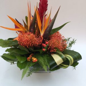 Centre de table exotique