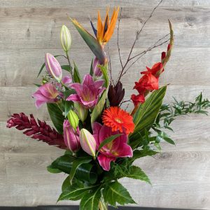 Bouquet explosion tropicale