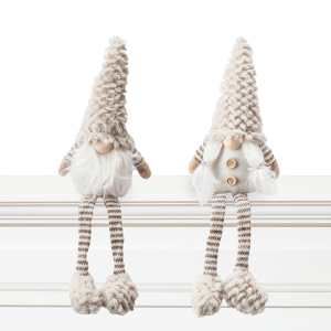 Gnome assis jambe tombante